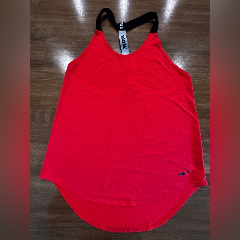 Nike Vibrant Red T-Back Athletic Tank